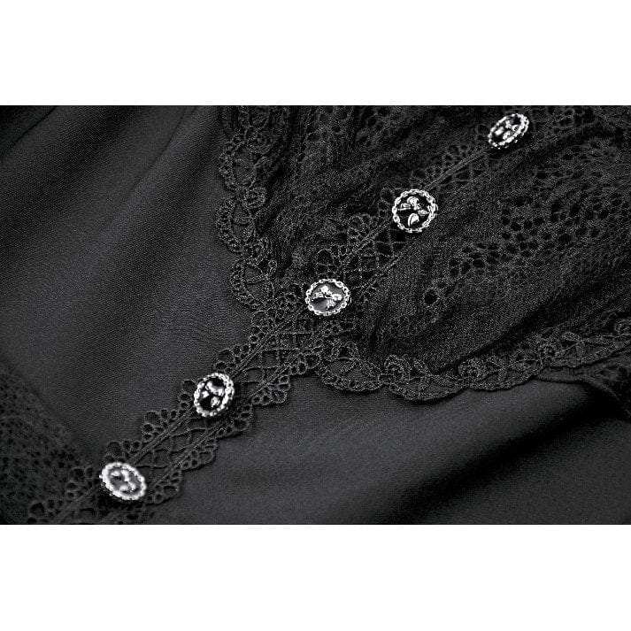 Women's Gothic Lace Square-cut Collar Dress