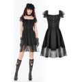 Women's Gothic Lace Square-cut Collar Dress