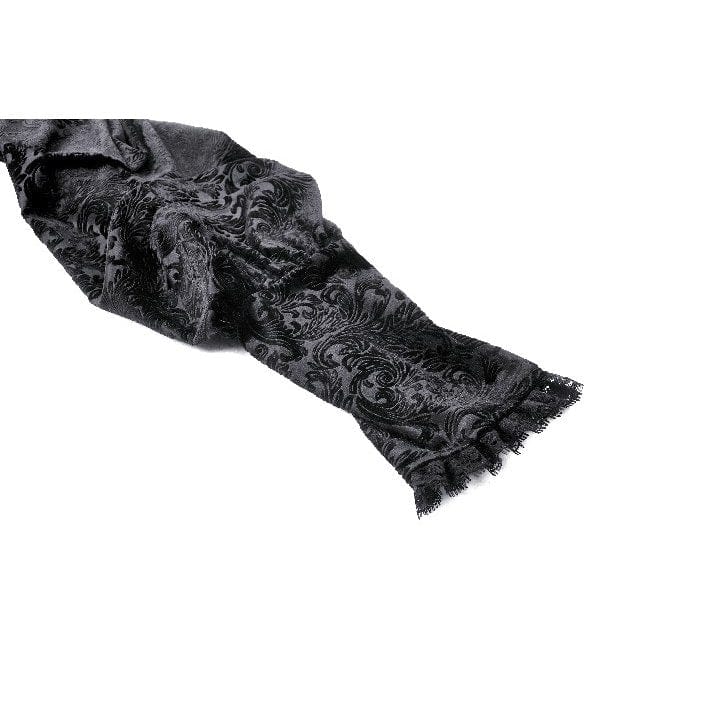 Women's Gothic Lace Velvet Long Sleeved Shirt