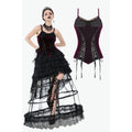 Women's Gothic Lacing-up Velet Tank Top