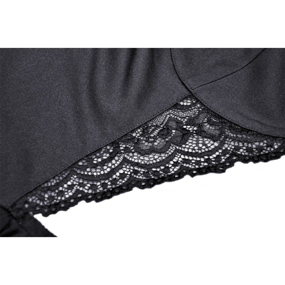 Women's Gothic Layered Swallowtail Halterneck Wedding Dress
