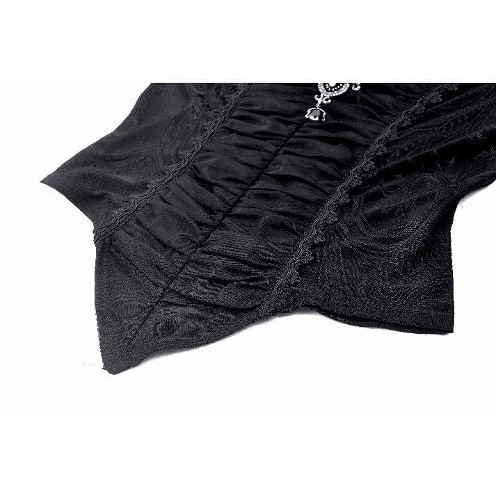 Women's Gothic Mesh Diamond Long Sleeved Shirt