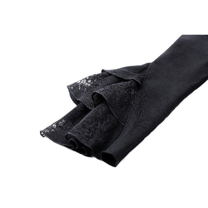 Women's Gothic Ruffled Layered Long Sleeved Shirt