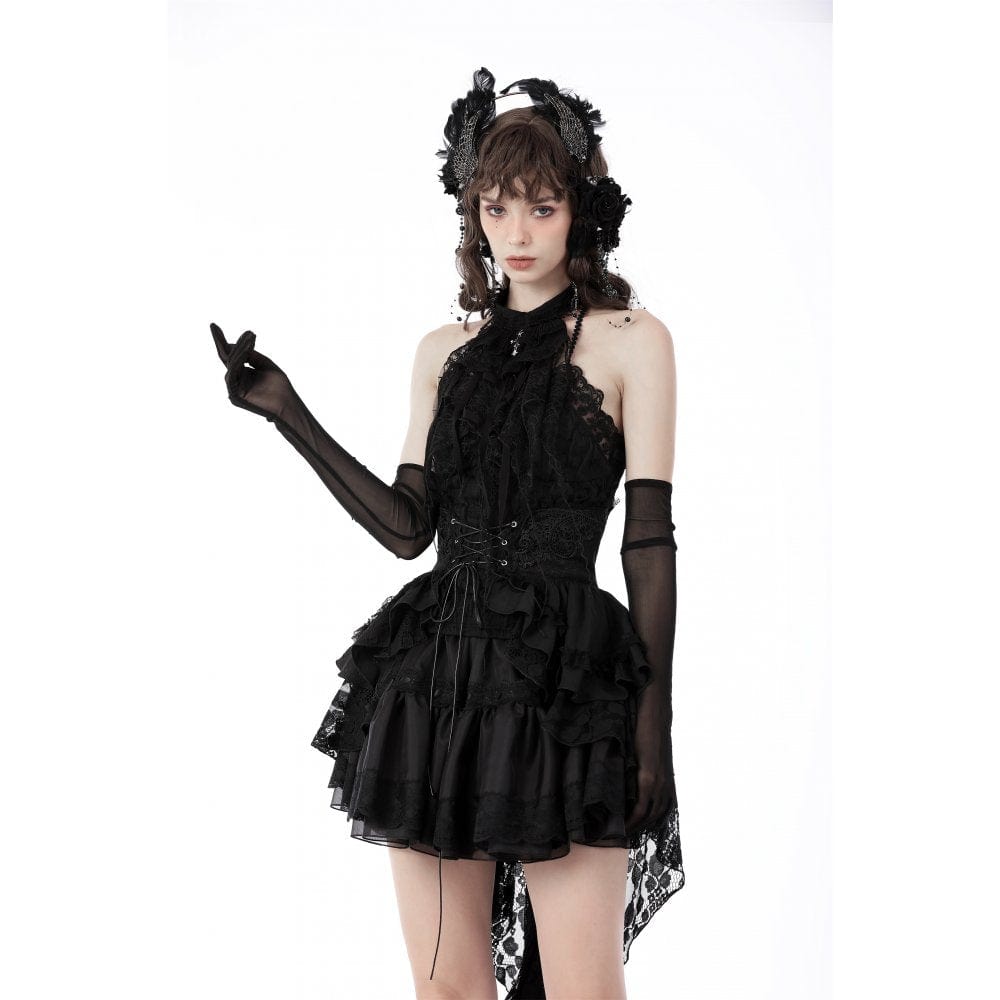 Women's Gothic Spider Web Lace Neckwear