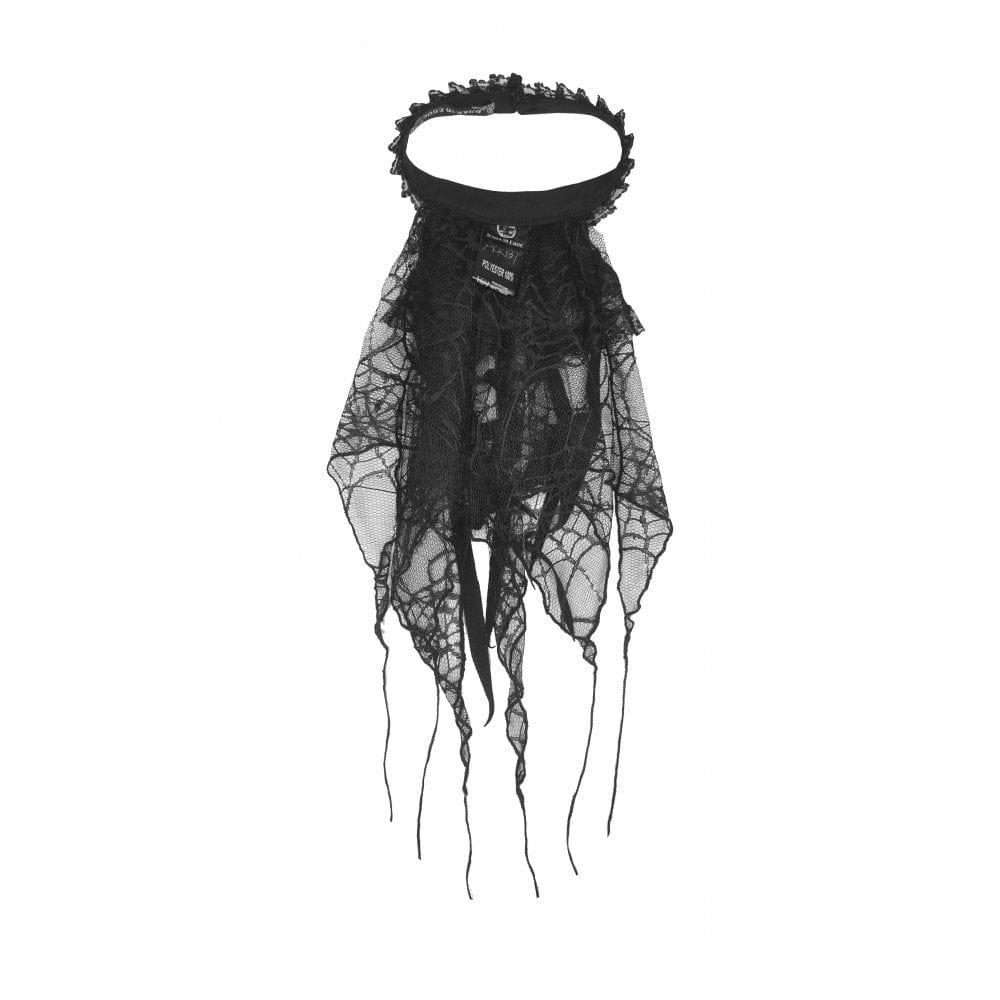 Women's Gothic Spider Web Lace Neckwear