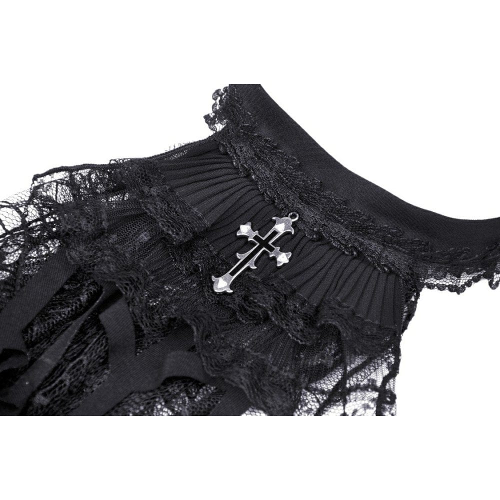 Women's Gothic Spider Web Lace Neckwear