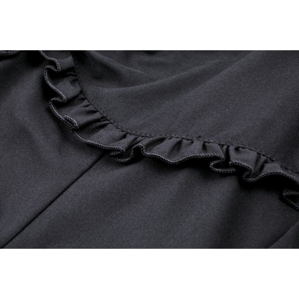 Women's Gothic Strappy Off Shoulder Dress