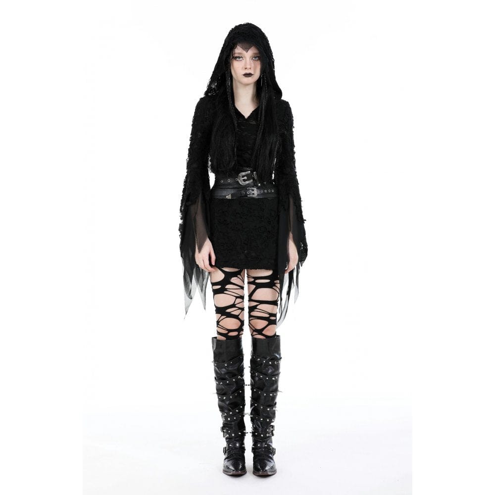Women's Gothic Studded Buckle Faux Leather Underbust Corset