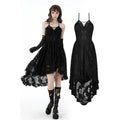 Women's Gothic Swallow Tail Floral Lace Dress