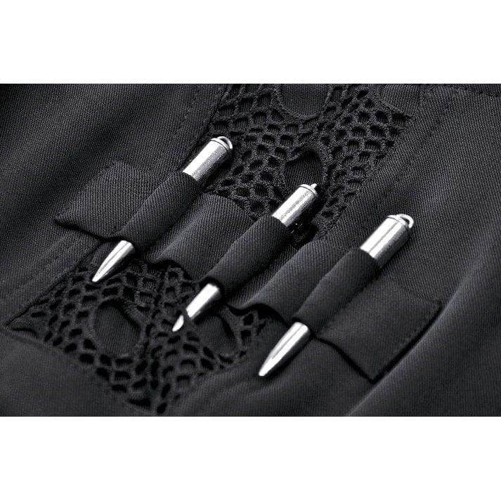 Women's Gothic Turn-down Collar Cutout Homecoming Dress