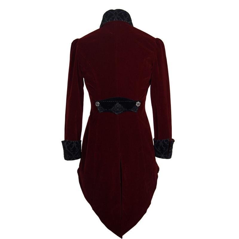 Men's Ruffled Sleeve Vintage Tailcoat