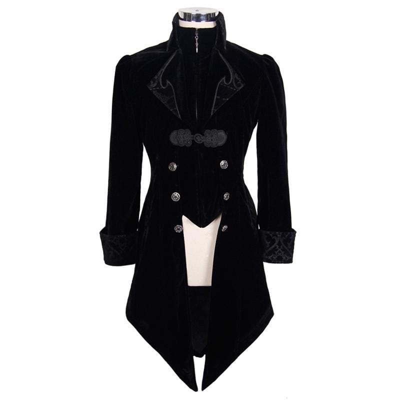 Men's Ruffled Sleeve Vintage Tailcoat