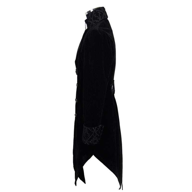 Men's Ruffled Sleeve Vintage Tailcoat