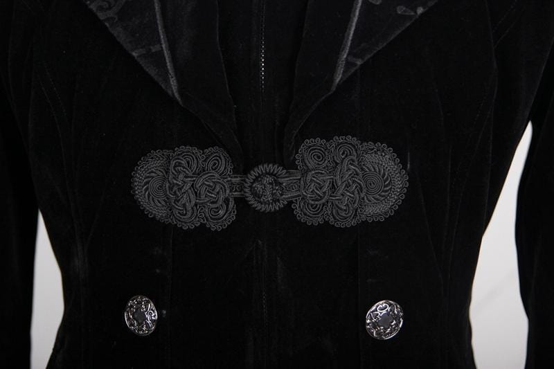 Men's Ruffled Sleeve Vintage Tailcoat