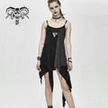 Women's Asymmetric Spliced Ripped Stripe Dresses