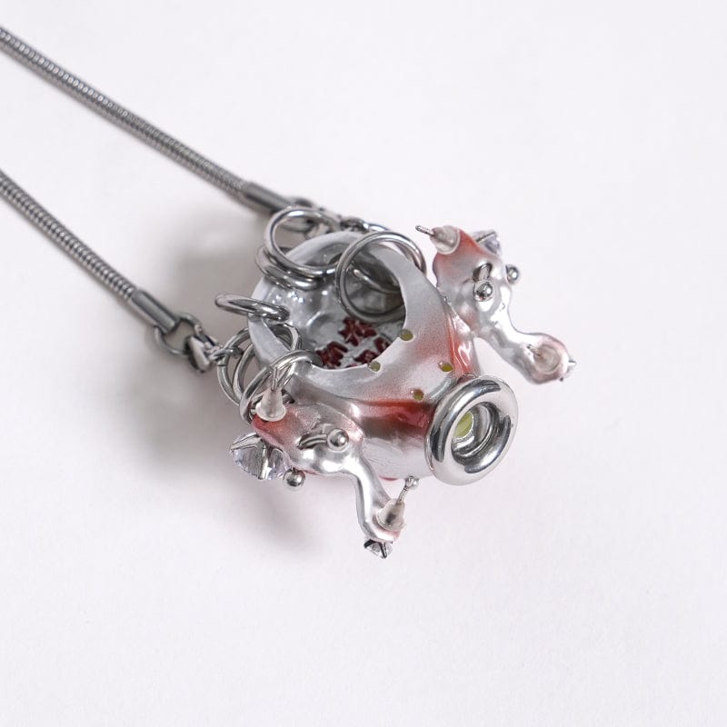 Women's Cyberpunk Alien-Core Crying Robot Necklace