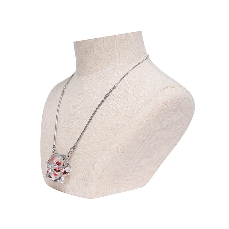 Women's Cyberpunk Alien-Core Crying Robot Necklace