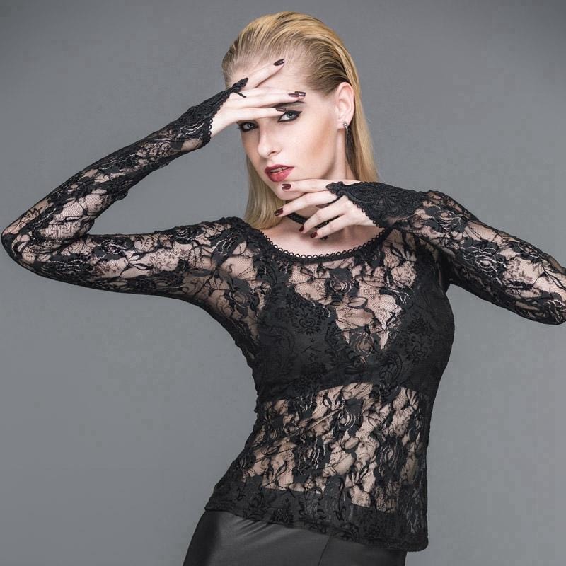 Women's Full Lace Punk T-Shirt
