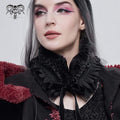 Women's Gothic Mesh Splice Strappy Scarf Black