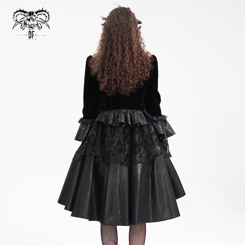 Women's Gothic Ruffled Mesh Lace Jacket