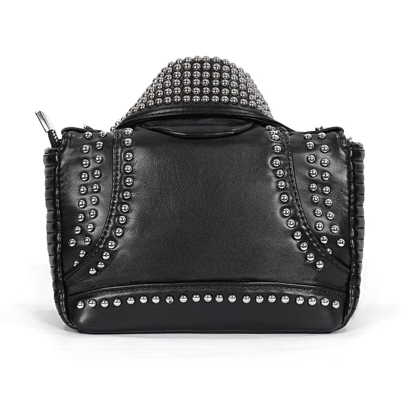 Women's Gothic Turn-down Collar Nailed Bag
