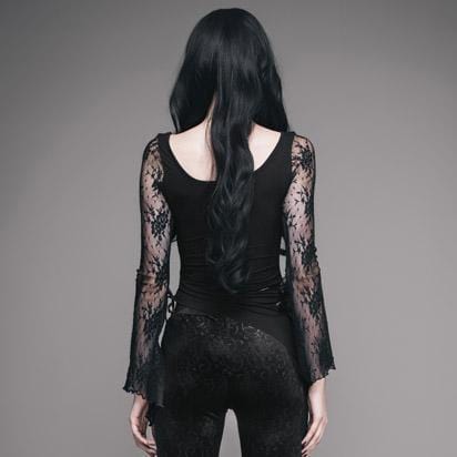 Women's Asymmetric Scoop neck Punk Top