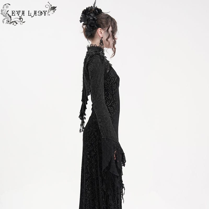 Women's Gothic Lace Tassels Cape