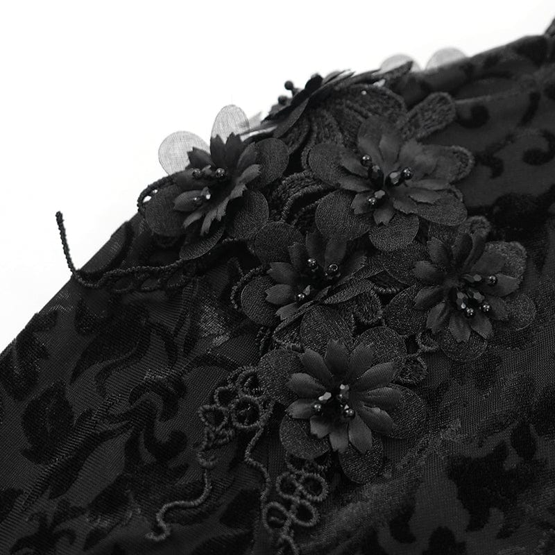 Women's Gothic Lace Tassels Cape
