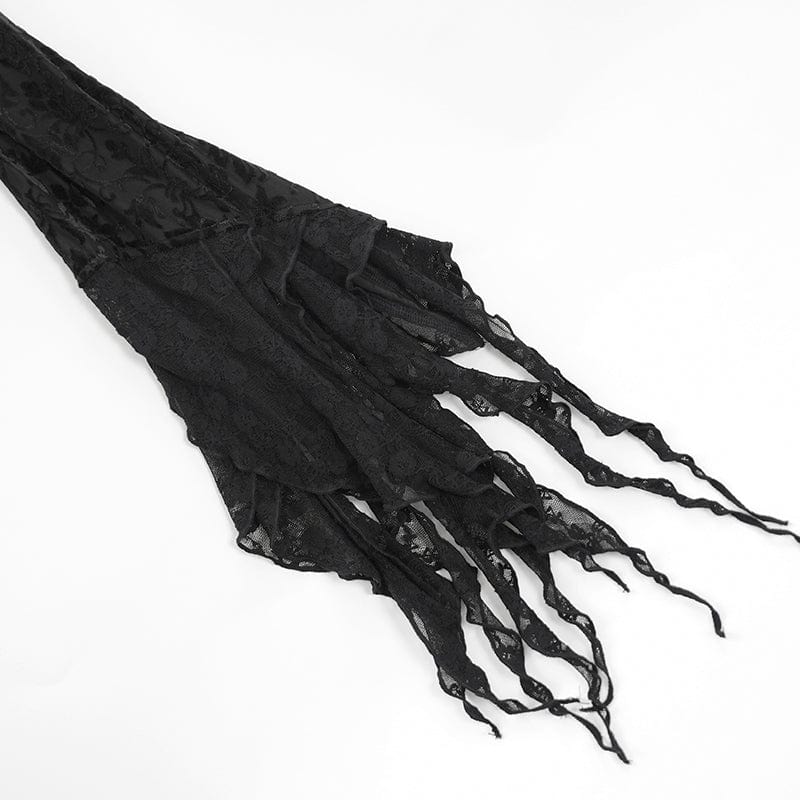 Women's Gothic Lace Tassels Cape