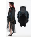 Women's Gothic Layered Irregular Hem Buckle Skirt