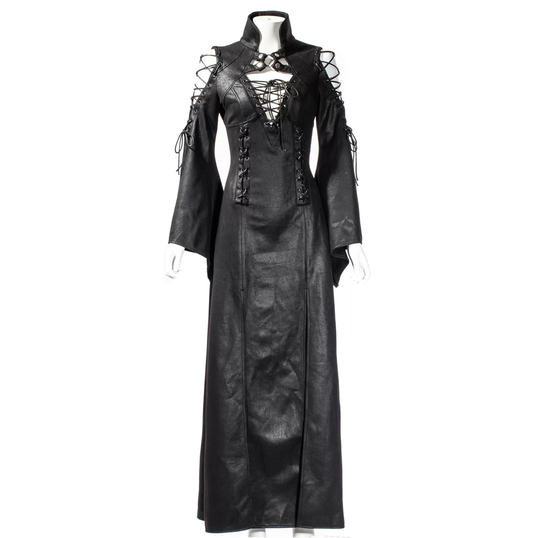 Women's Gothic Strappy Off Shoulder Split Dress