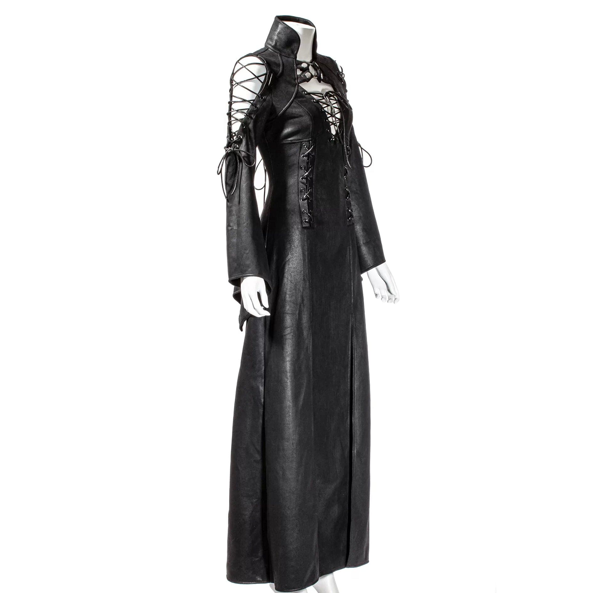 Women's Gothic Strappy Off Shoulder Split Dress